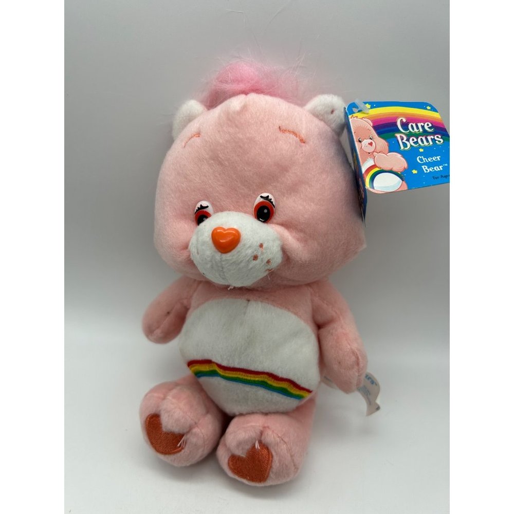 2002 TCFC Care Bear Plush Toy Cheer Bear With Tags 9"